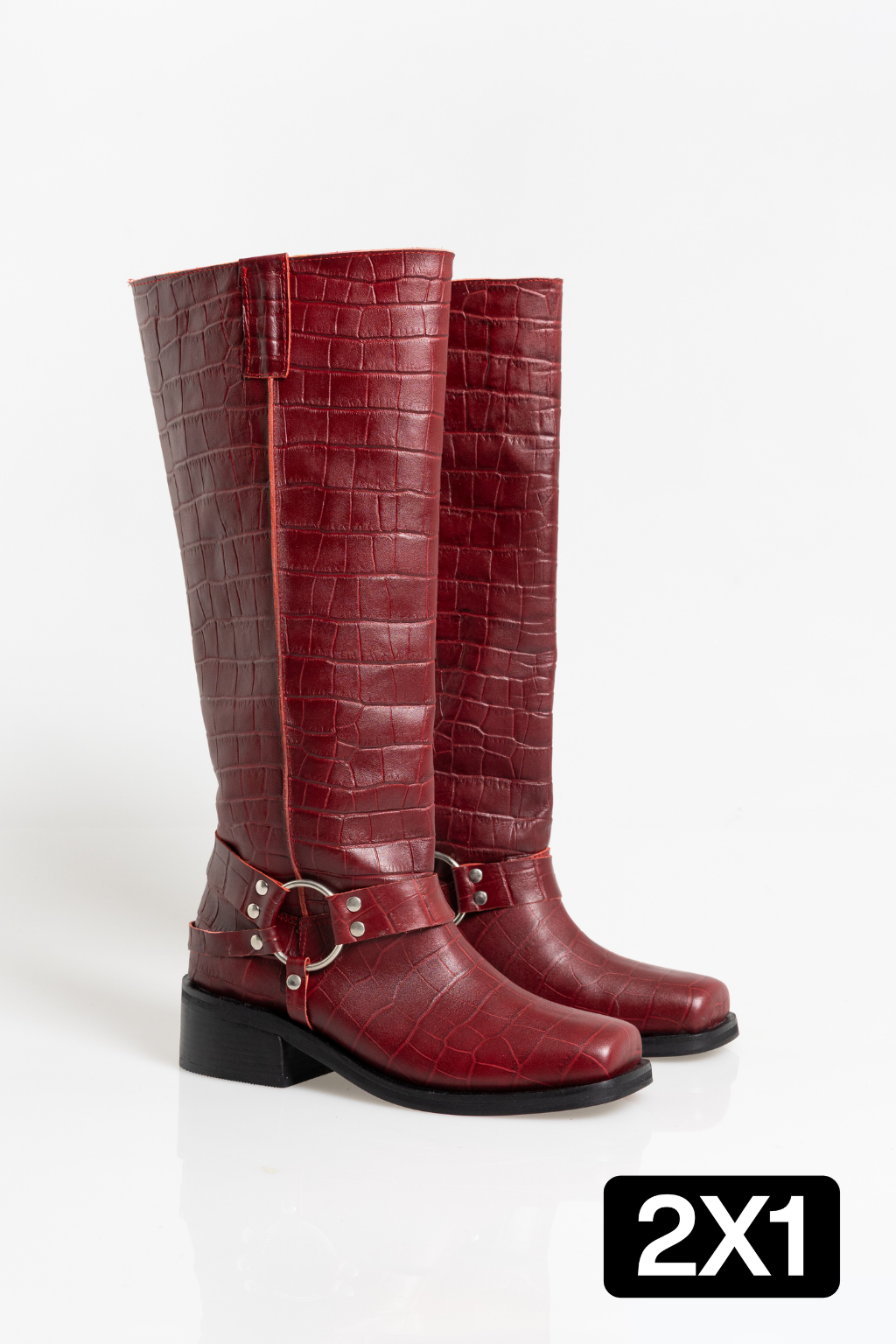 Botas Agoura Rojas Cuero – MACU URUGUAY