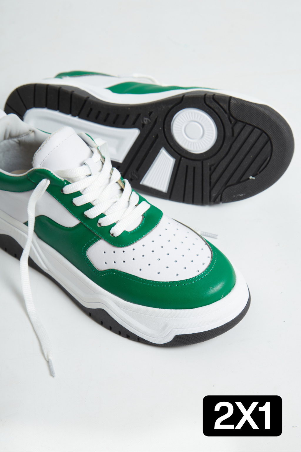 Zapatillas Casas Blancas y Verdes (2x1)