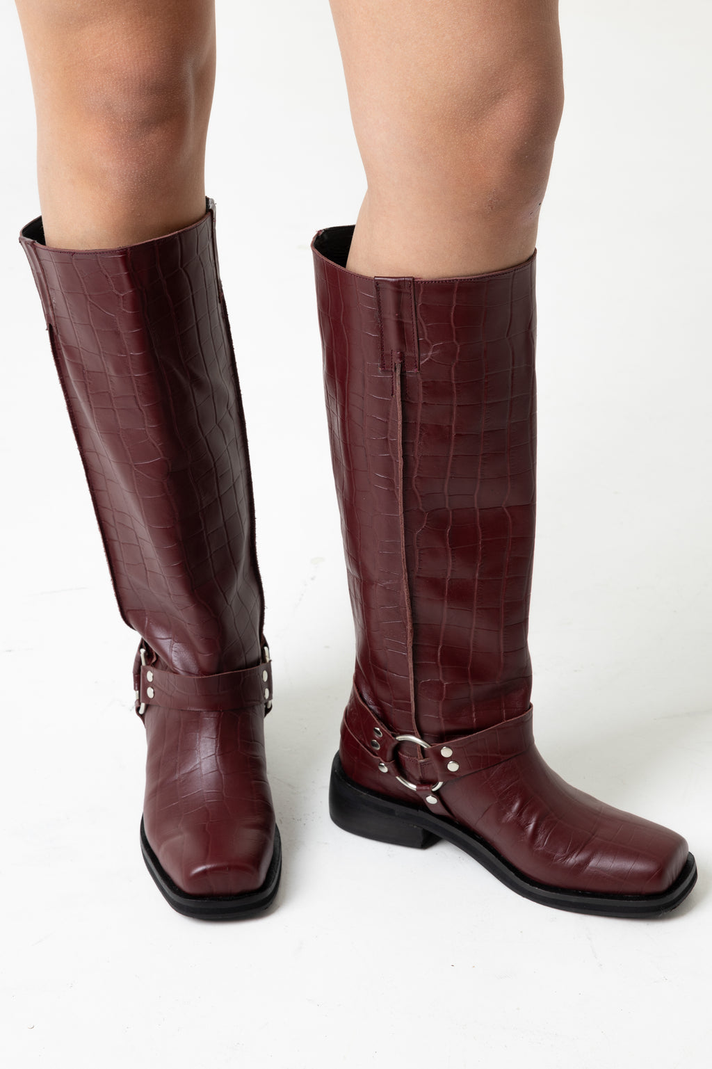 Botas Agoura Rojas Cuero