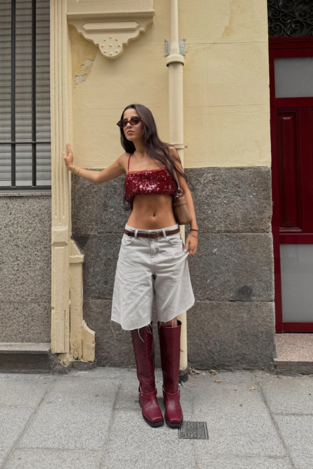 Botas Agoura Rojas Cuero