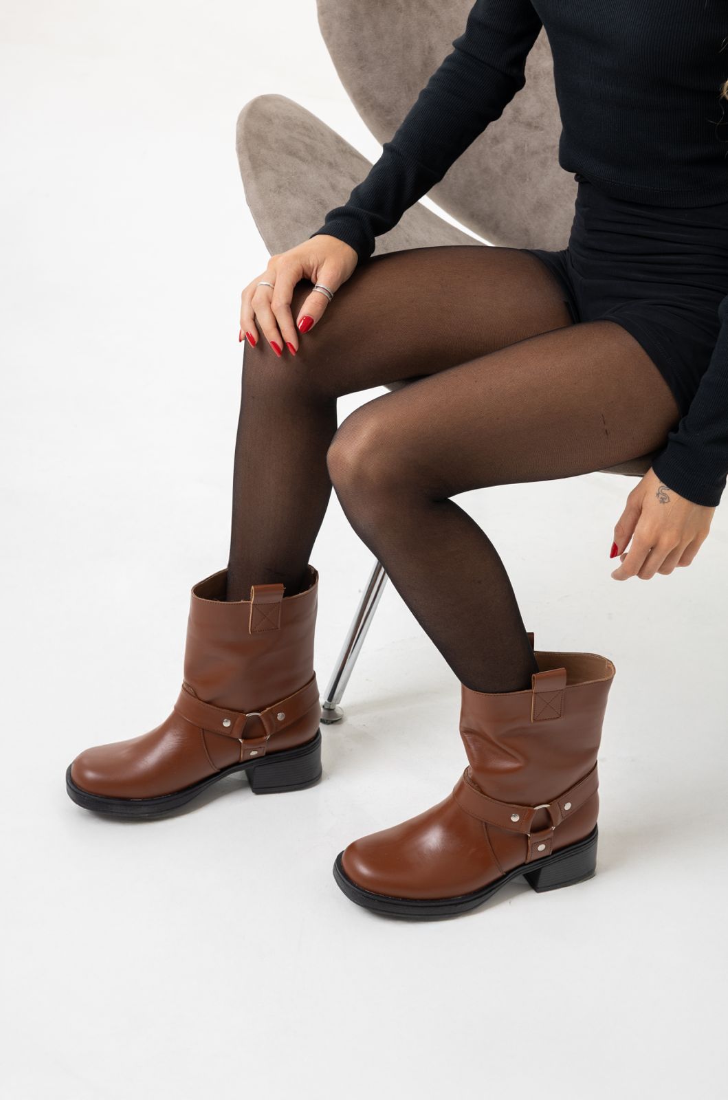Botas Lena Chocolate Cuero (2x1)