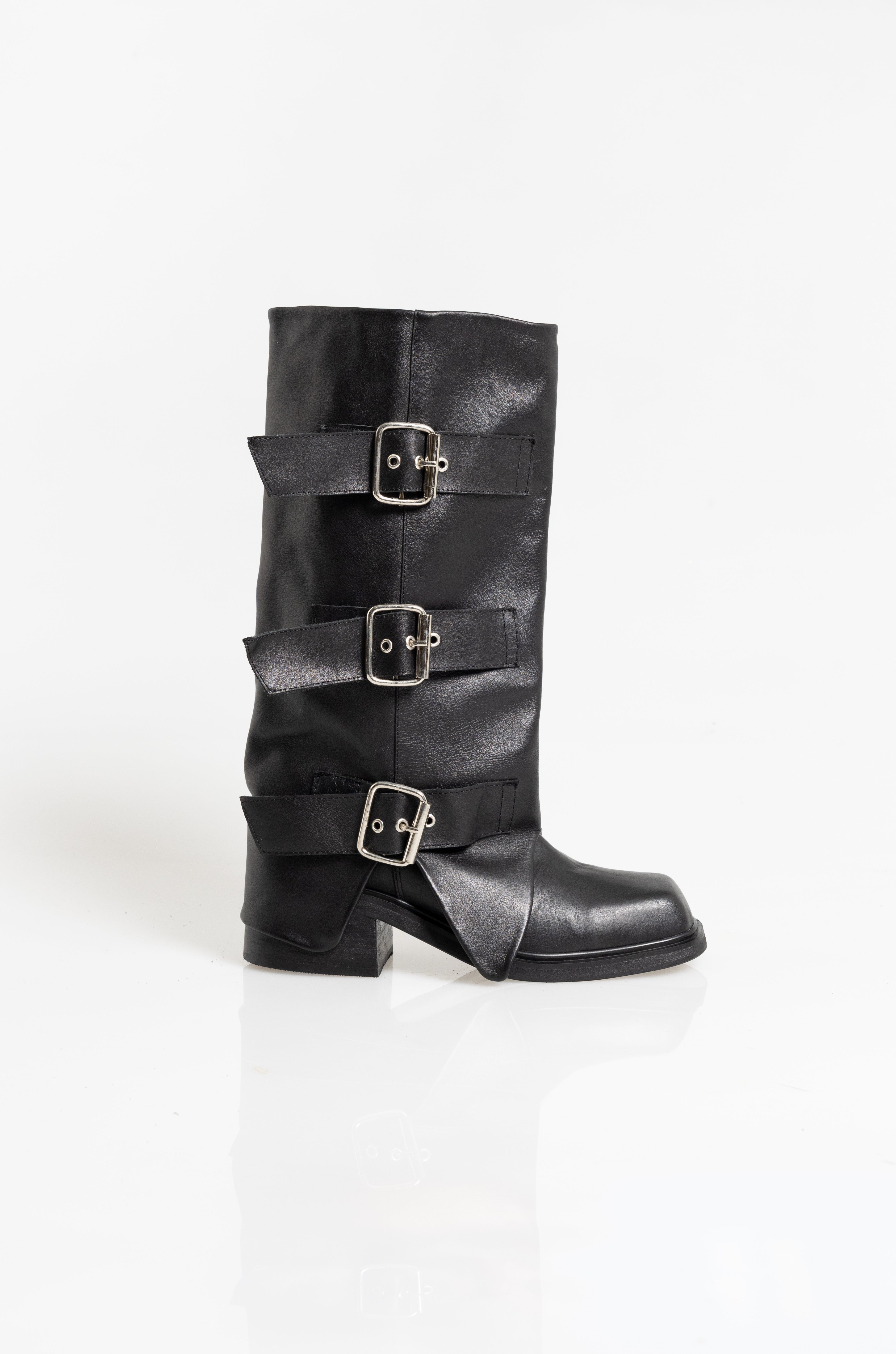 Botas New York Negras Cuero