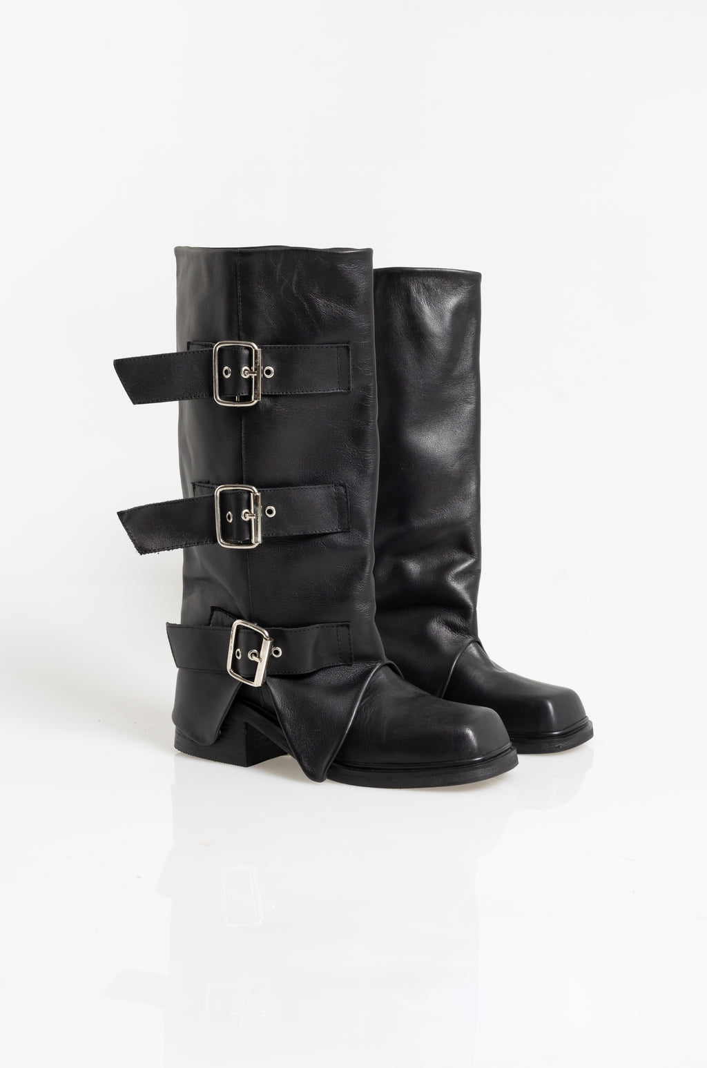 Botas New York Negras Cuero