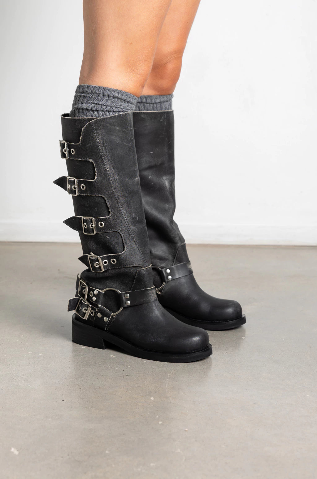 Botas Tati Negras Cuero