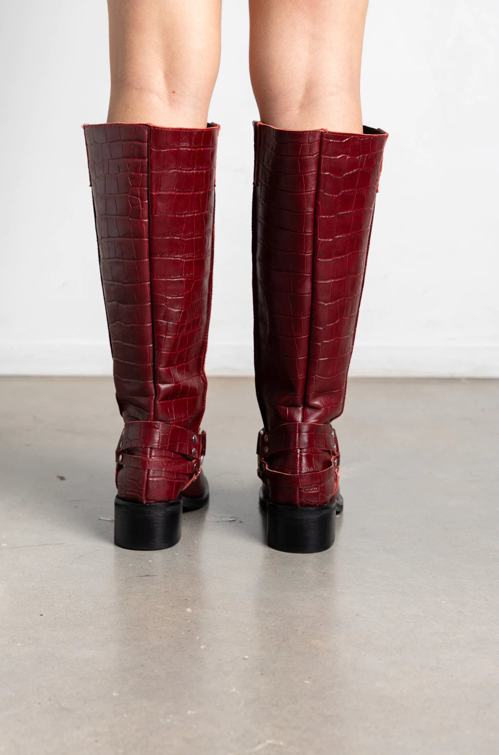 Botas Agoura Rojas Cuero